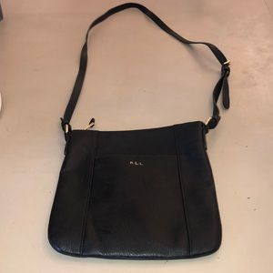 Black leather Crossbody